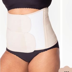 Belly Bandit Luxe Postpartum Belly Wrap in nude - XL with extended